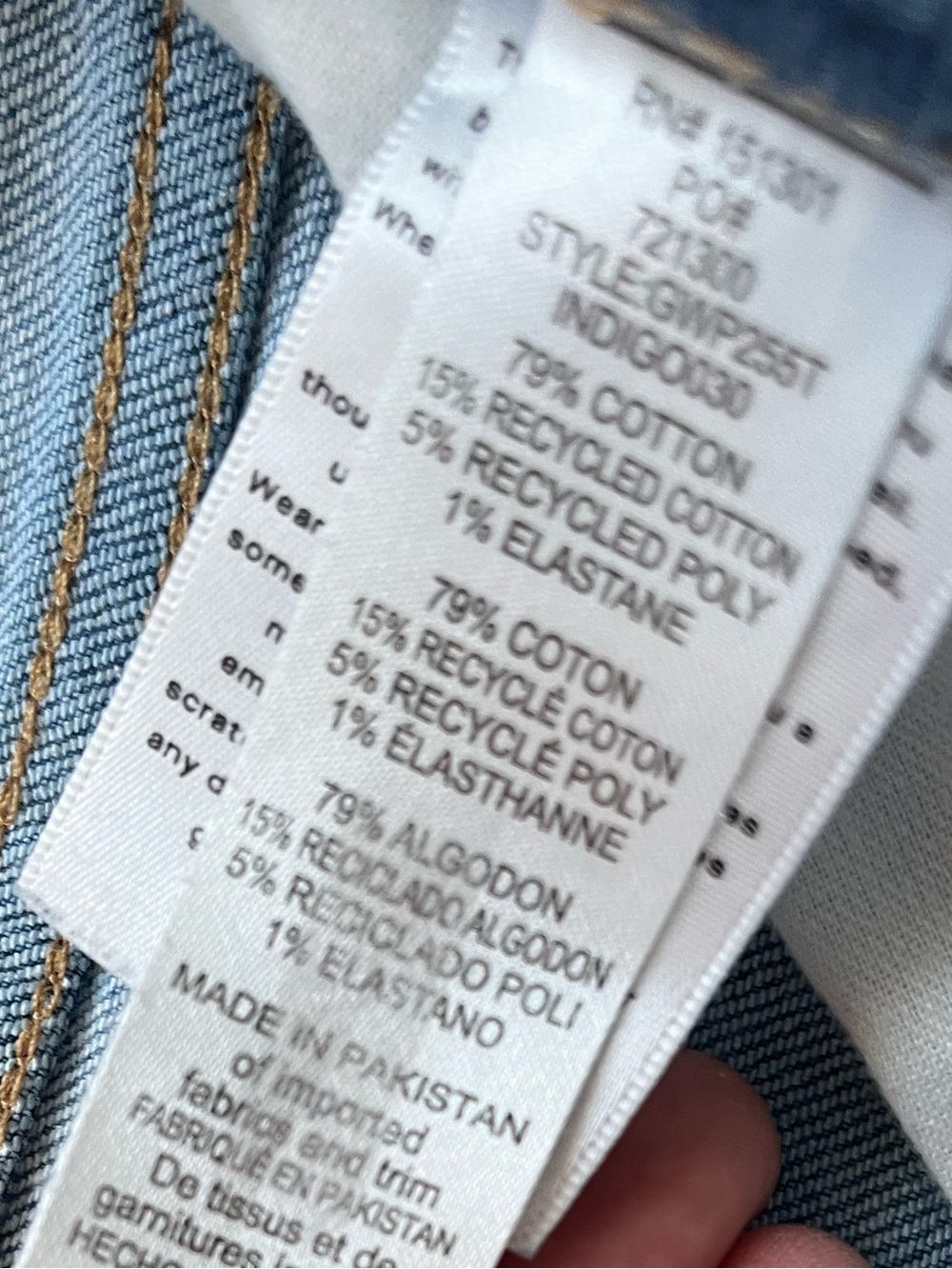 Good American Good Waist Palazzo wide-leg Jeans indigo 2 26 - Picture 6 of 6